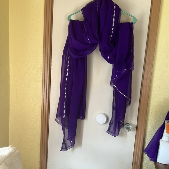 Vibrant Purple Belly Dancing outfit - Picture 3 of 3